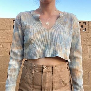 BDG Corey Notched Thermal Cropped Top